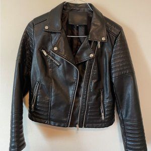 Shein Katy Perry's Picks Faux Leather Biker Jacket